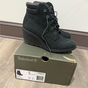 Timberland Women's Dark Wedge Boots